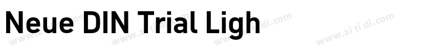 Neue DIN Trial Ligh字体转换